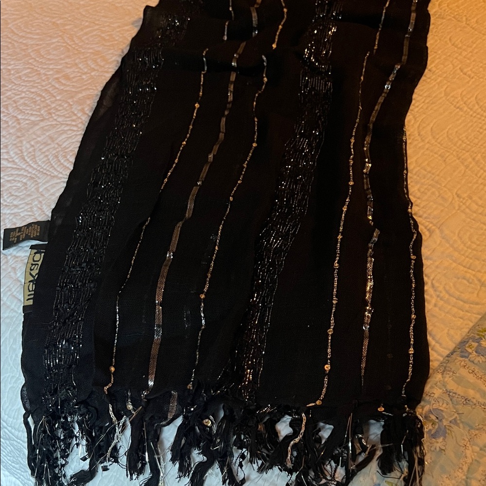 Black and Silver Scarf/shawl